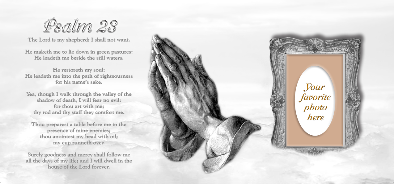 Psalm 23 White-Silver